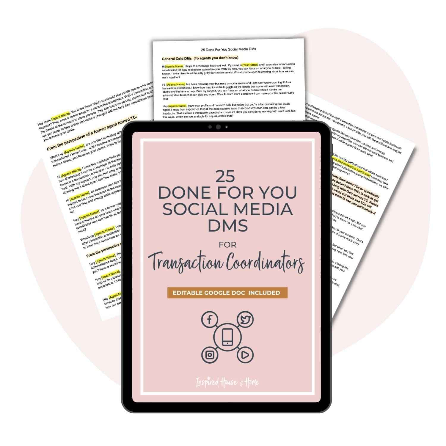 25 Done For You Social Media DMs For Transaction Coordinators