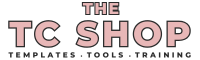 The TC Shop logo — TC Templates, Tools, Training
