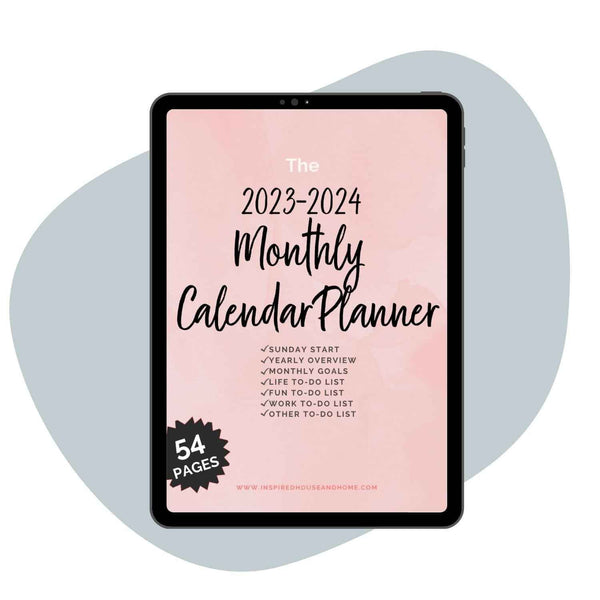 2023-2024 Monthly Calendar Planner