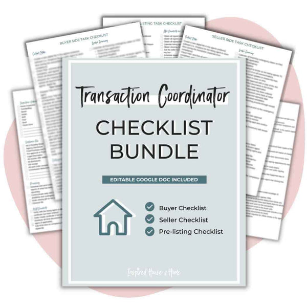 Transaction Coordinator Checklist Bundle