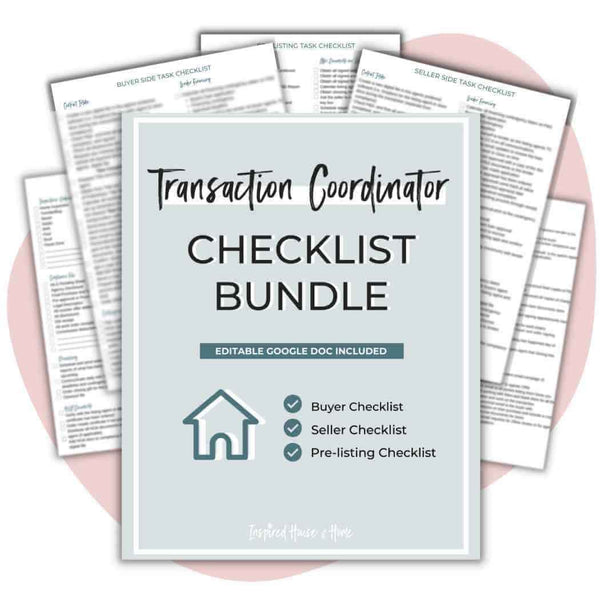 Transaction Coordinator Checklists Templates And Tools Inspired